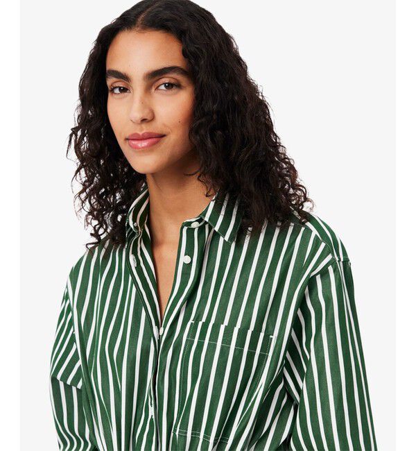 LACOSTE「ストライプシャツドレス / ワンピース」|ワンピース|