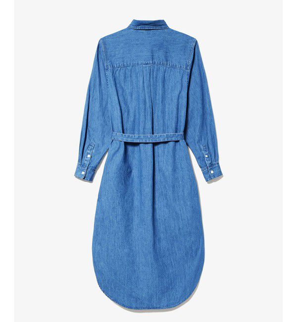 LACOSTE「ウエストベルト デニムシャツドレス ワンピース」|ワンピース|