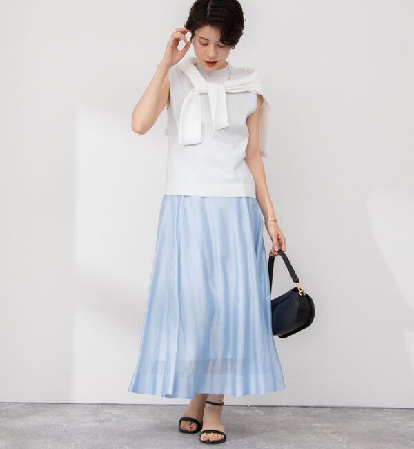 NOLLEY'S sophi「《セットアップ対応》シアーローンフレアスカート」|フレア|