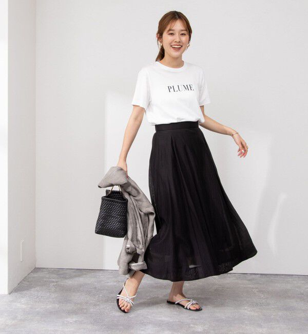 NOLLEY'S sophi「《セットアップ対応》シアーローンフレアスカート」|フレア|