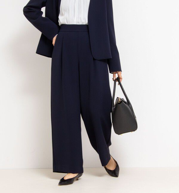 NOLLEY'S「《セットアップ対応》ウォッシャブルダブルクロスワイドパンツ」|その他|