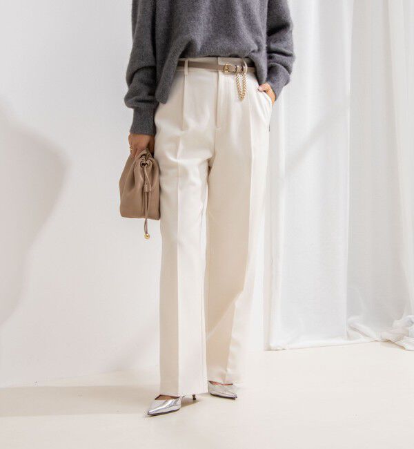 NOLLEY'S「ウォッシャブルウール調愛されイージーワイドパンツ」|その他|