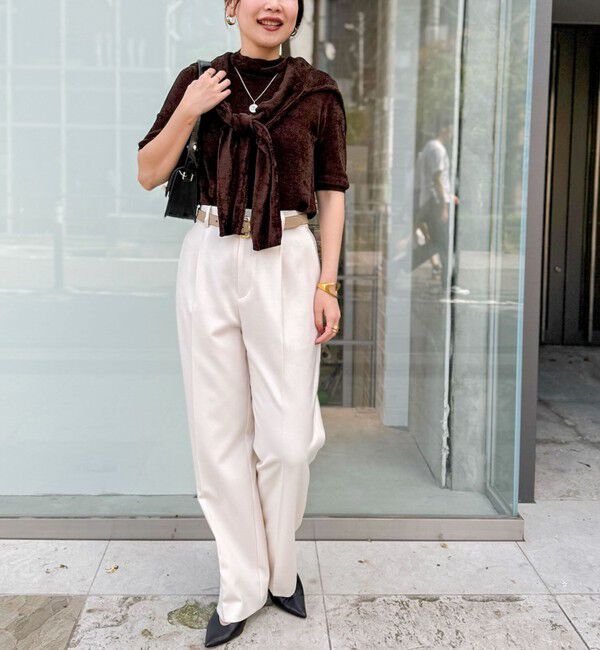 NOLLEY'S「ウォッシャブルウール調愛されイージーワイドパンツ」|その他|