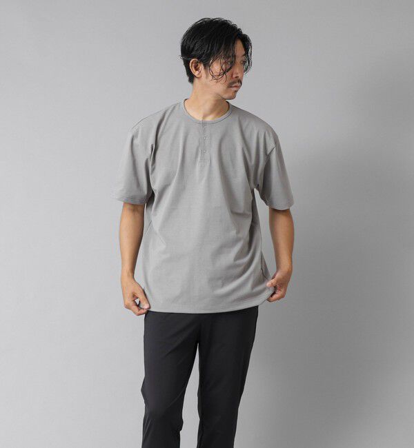 NOLLEY'S goodman「【ACTIVE SECT】《限定展開》UVカット ヘンリーネックTシャツ 25SS」|Tシャツ・カットソー|