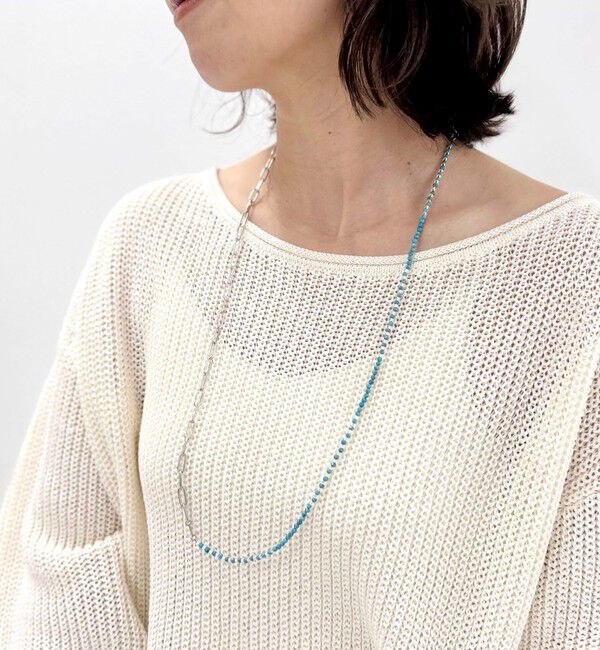 grace grace「【grace grace/グラスグラス】チェーン&times;天然石アレンジネックレス」|ネックレス|