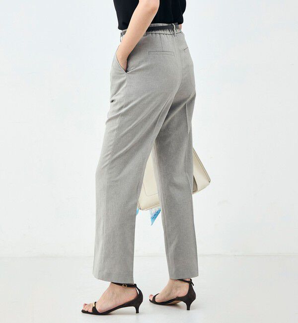 NOLLEY'S sophi「《セットアップ対応》ウォッシャブルブリーザブルシャンブレーセミワイドパンツ」|その他|