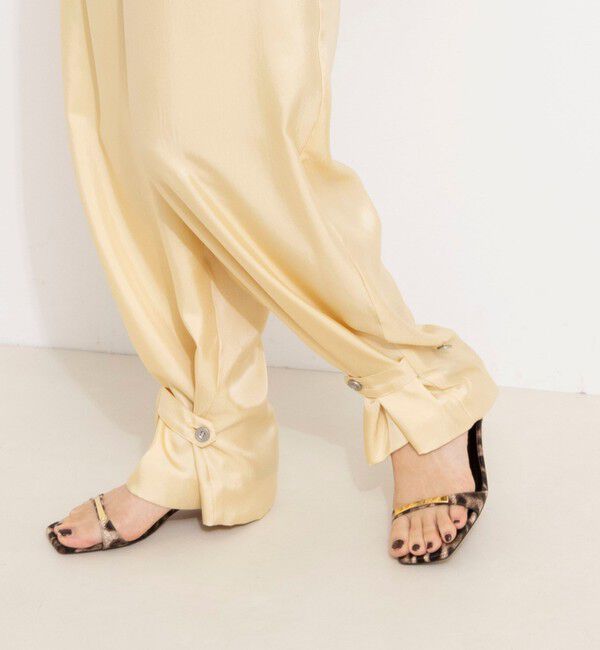 NOLLEY'S「【一部店舗＆WEB限定カラー】ウォッシャブル高機能サテン裾タブ付きパンツ」|その他|