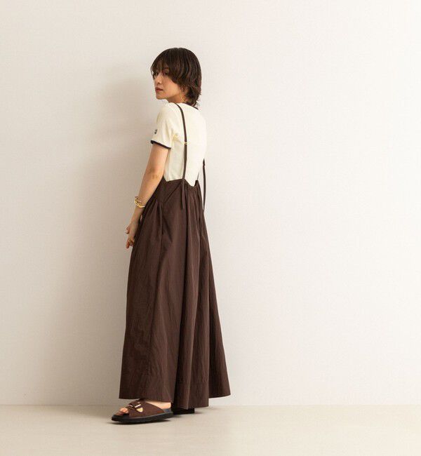 MAQWEL「【追加】【MAQWEL/マクウェル】ウォッシャブルソフトタフタワンピース」|ワンピース|