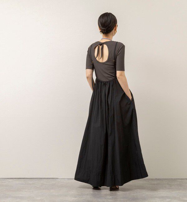 MAQWEL「【追加】【MAQWEL/マクウェル】ウォッシャブルソフトタフタワンピース」|ワンピース|