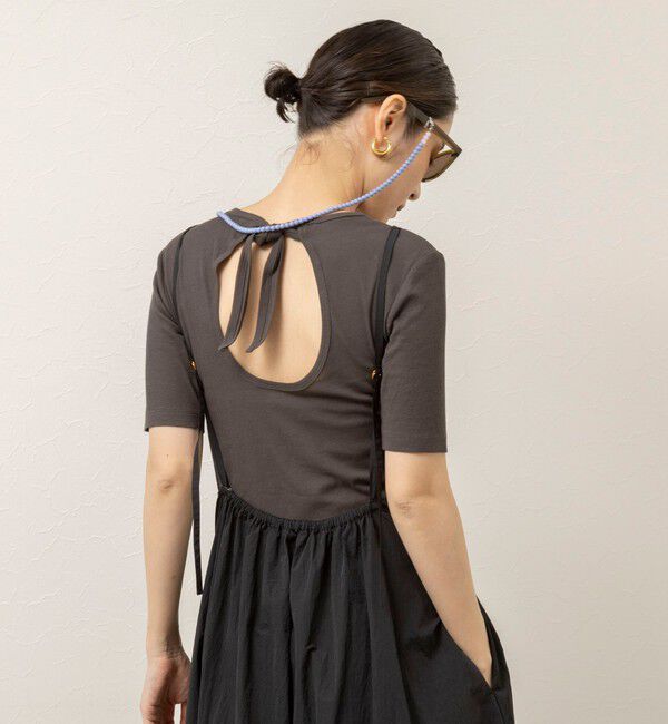 MAQWEL「【追加】【MAQWEL/マクウェル】ウォッシャブルソフトタフタワンピース」|ワンピース|