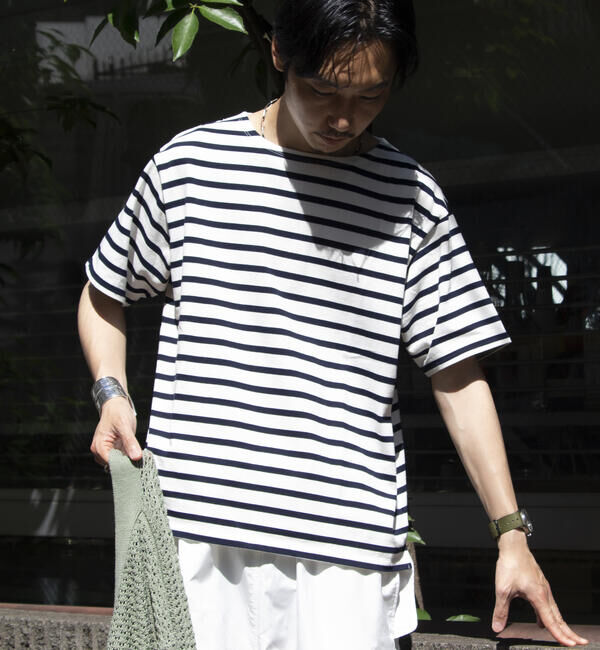 GLOSTER「【GLOSTER/グロスター】バスクシャツ ボーダーTシャツ ショートスリーブ」|Tシャツ・カットソー|