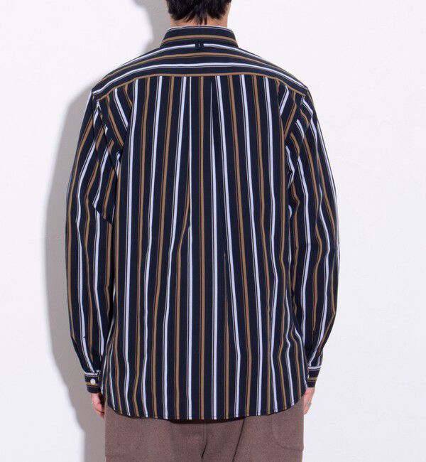 GLOSTER「【GEVACO/ゲバコ】ピーチ起毛マルチストライプレギュラーシャツ」|シャツ・ブラウス|