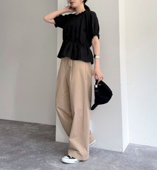 fredy emue「クロップドペプラムブラウス」|シャツ・ブラウス|