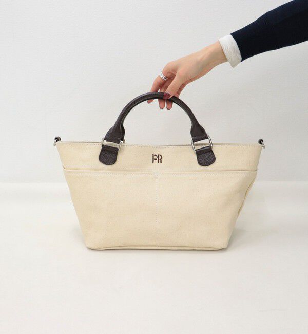 fredy emue「FRレザーハンドルキャンバストートバッグ」|ショルダー・メッセンジャー|