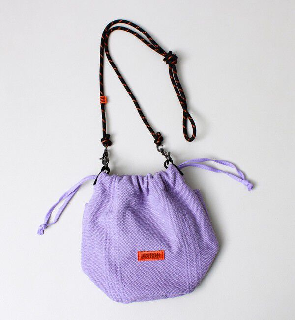 GLOSTER「【UNIVERSAL OVERALL】Summer knit purse」|ショルダー・メッセンジャー|ラベンダー