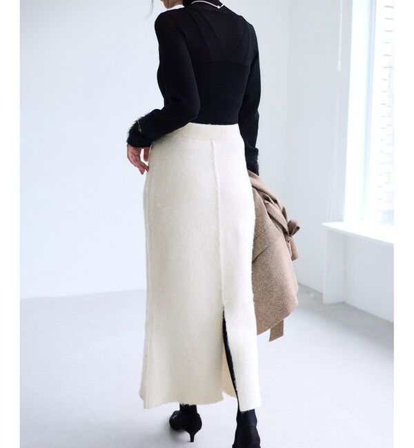 VIS「チェックアソートシャギーニットスカート/セットアップ対応」|スカート|