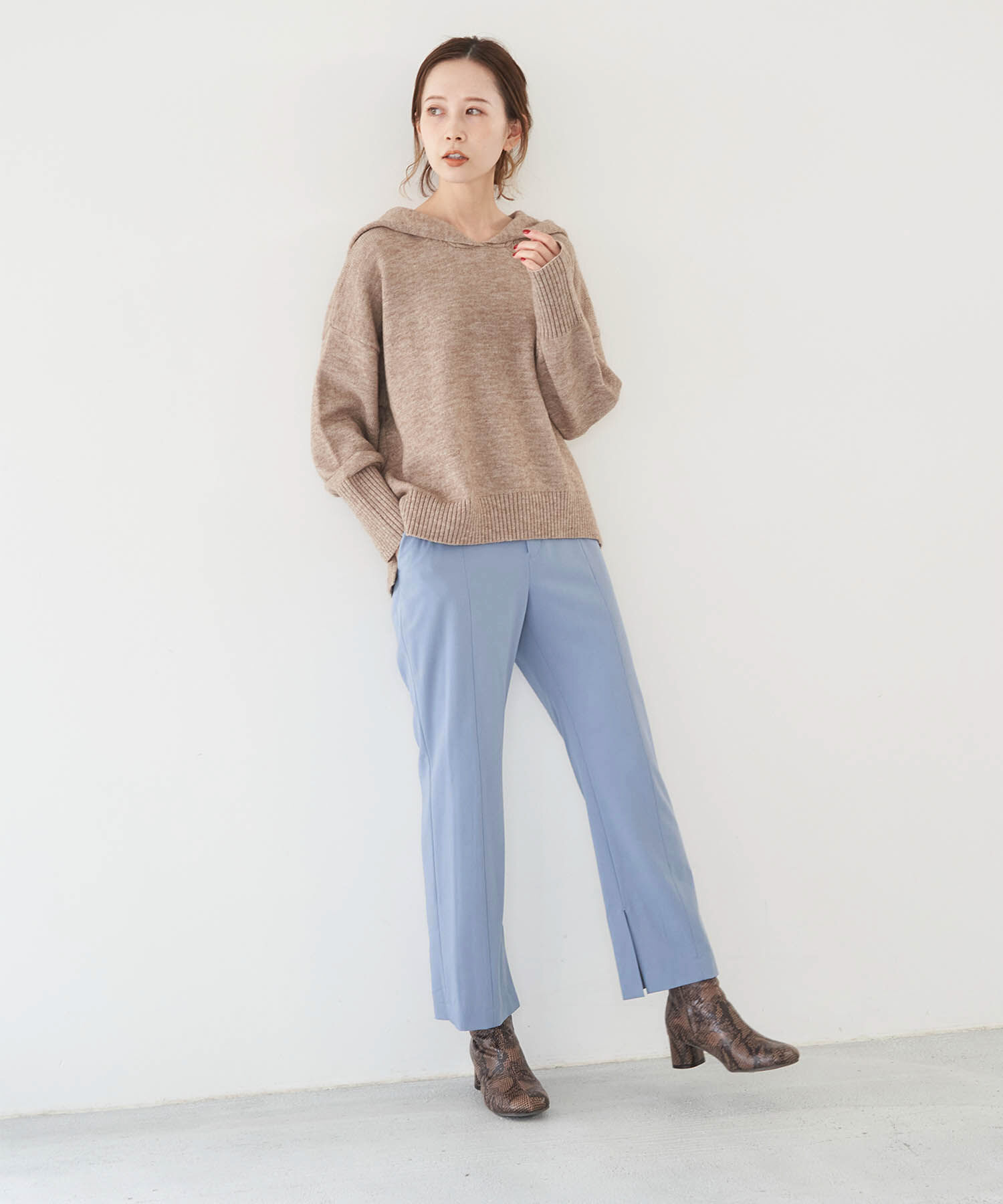 Rope&rsquo;Picnic「【emur】スリットテーパードパンツ」|その他|