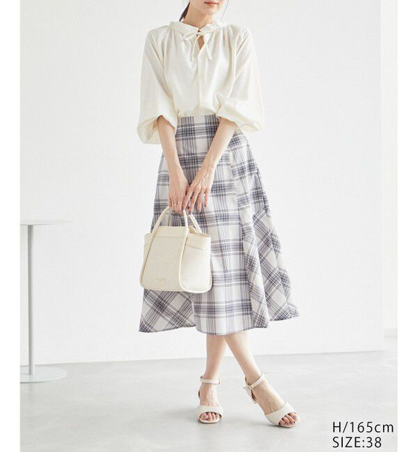 Rope&rsquo;Picnic「チェックボリュームスカート」|スカート|