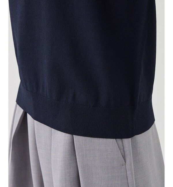 Rope&rsquo;Picnic「八方映えニット 袖レースニットプルオーバー/UVカット・接触冷感・イージーケア」|ニット・セーター|