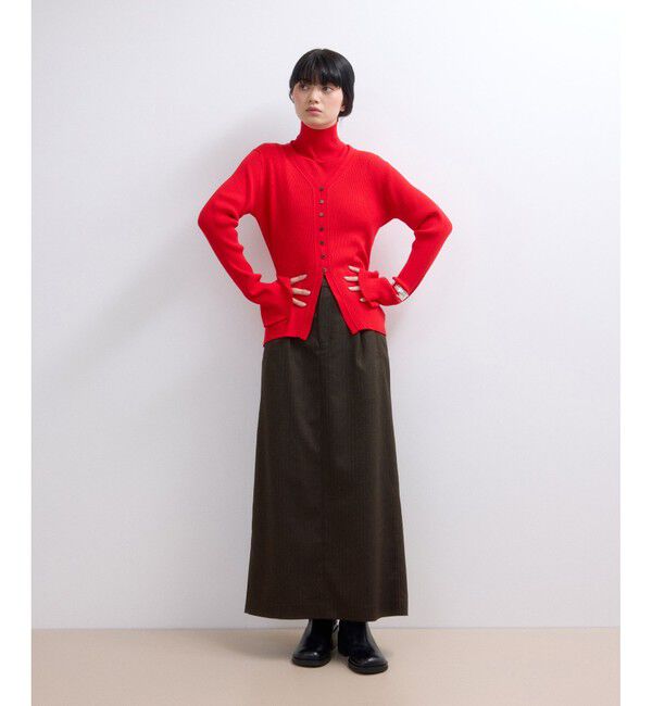 ADAM ET ROPE'「【WEB限定】サイドラインツイードスカート」|スカート|