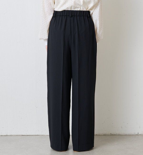  「《マイナス3kg見え/サイズ展開豊富》ジャージワイドパンツ」|スラックス|