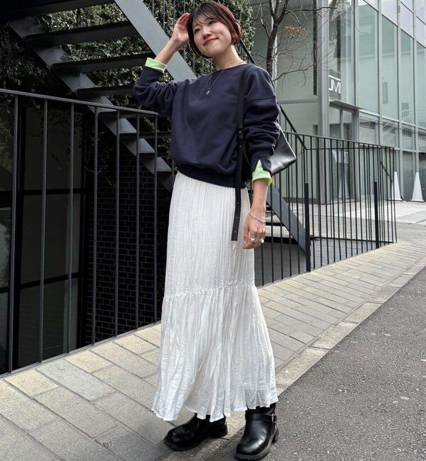  「【インフルエンサー@asamin企画】レイヤード風スウェット」|Tシャツ・カットソー|