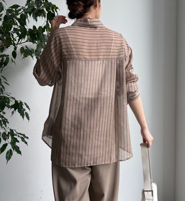  「シアーストライプシャツ」|シャツ・ブラウス|