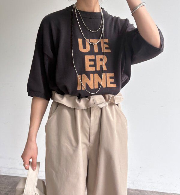  「【WEB限定】ロゴニット」|ニット・セーター|