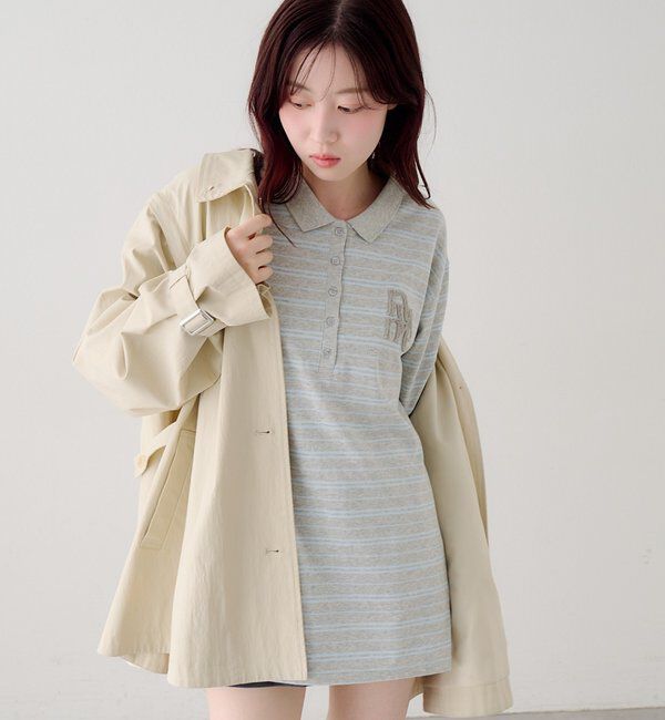  「サガラボーダーポロ」|パーカー|サックスブルー