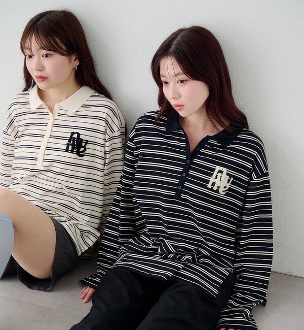  「サガラボーダーポロ」|パーカー|ブラック