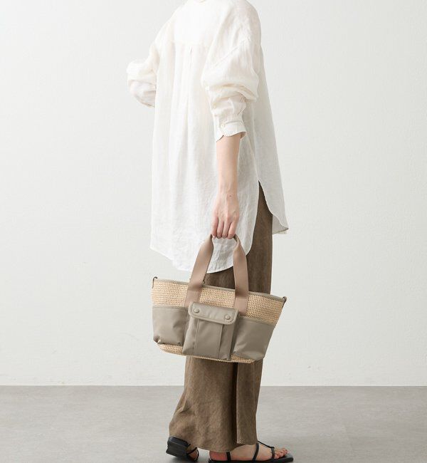  「ナイロンラフィア&times;クラウズナイロン コンビ2WAYトートバッグ」|トートバッグ|