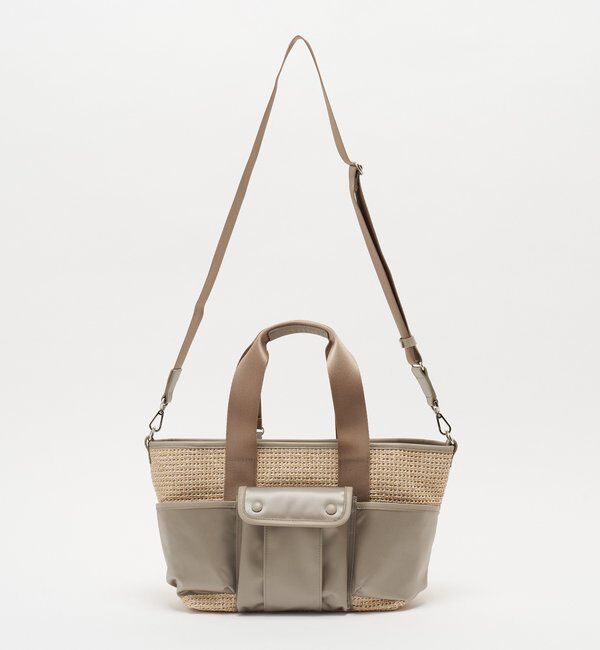  「ナイロンラフィア&times;クラウズナイロン コンビ2WAYトートバッグ」|トートバッグ|