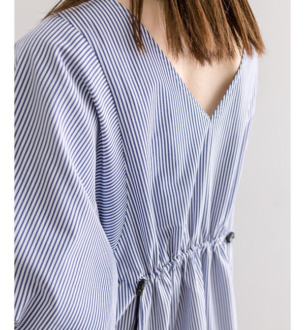  「【3サイズ展開】ドロストギャザーワンピース」|ワンピース|