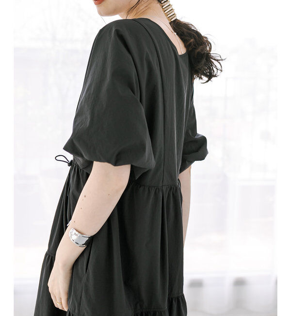  「【3サイズ展開】ドロストギャザーワンピース」|ワンピース|