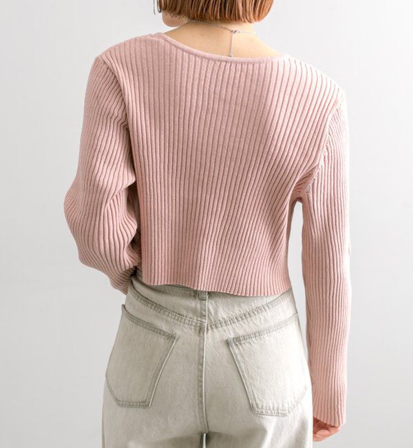  「【5色展開】ラメリボンカーディガン」|カーディガン|