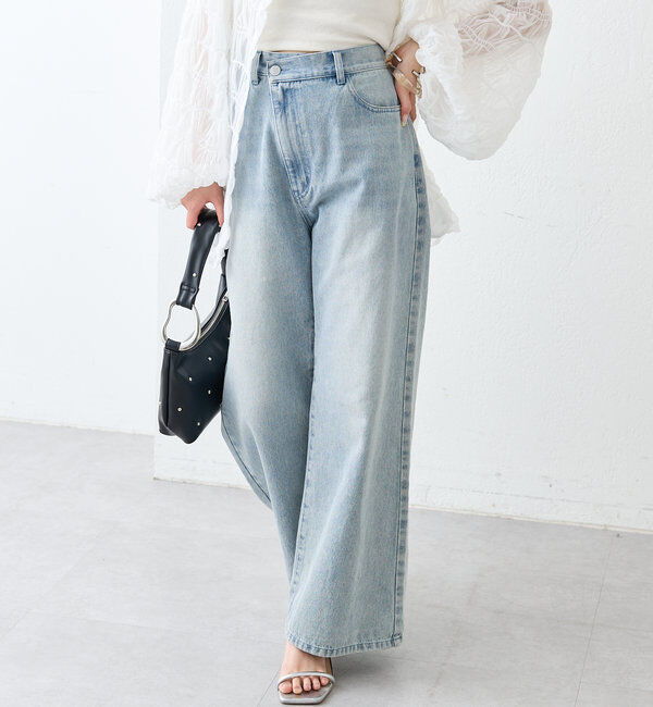  「【新色ブルー登場！】フレアデニム」|デニム|