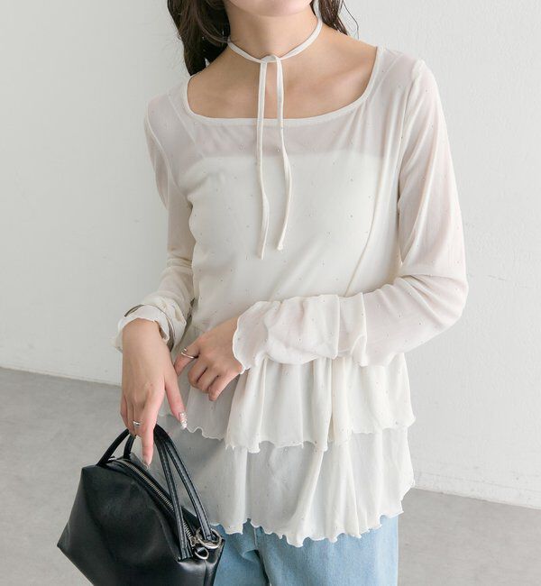  「ドットティアードプルオーバー」|Tシャツ・カットソー|