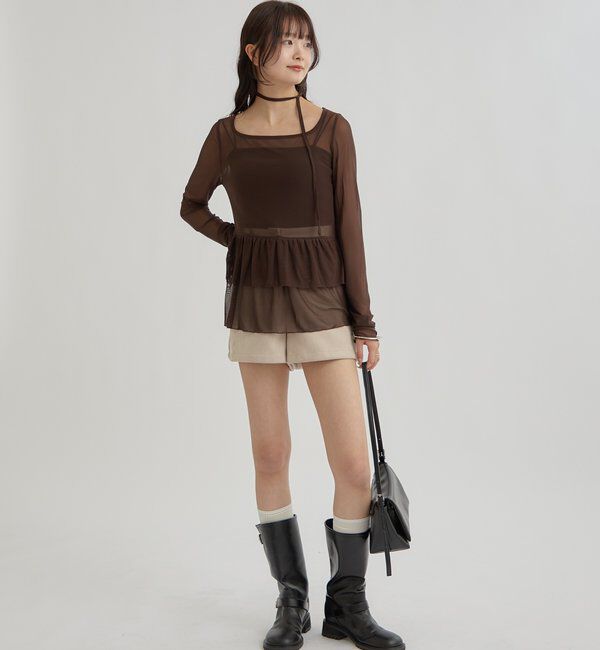  「ドットティアードプルオーバー」|Tシャツ・カットソー|