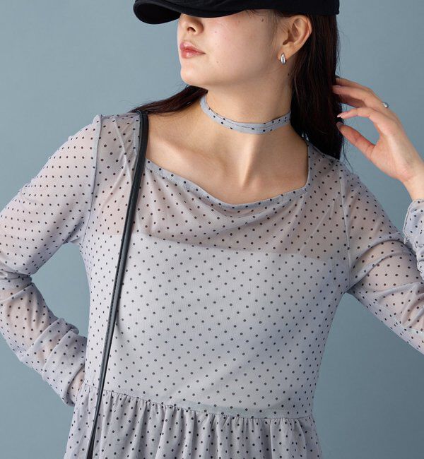  「ドットティアードプルオーバー」|Tシャツ・カットソー|