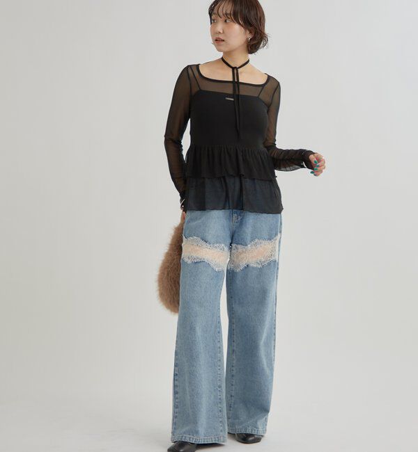  「ドットティアードプルオーバー」|Tシャツ・カットソー|