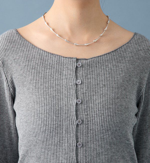  「起毛リブボタンカーディガン」|Tシャツ・カットソー|