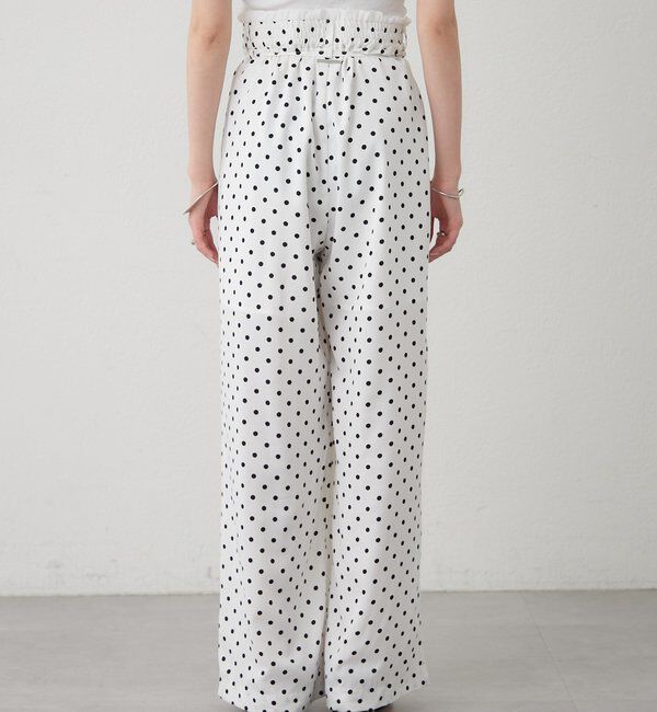  「ドットWベルトパンツ」|チノ|