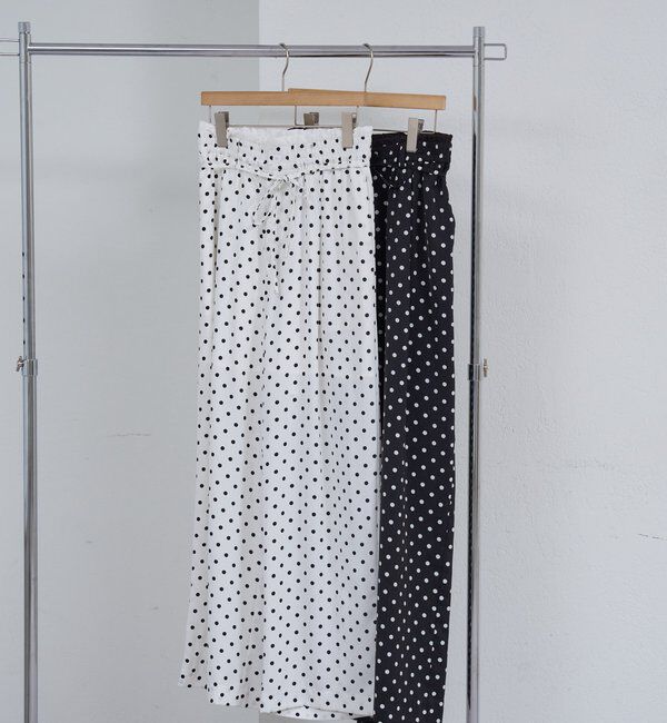  「ドットWベルトパンツ」|チノ|