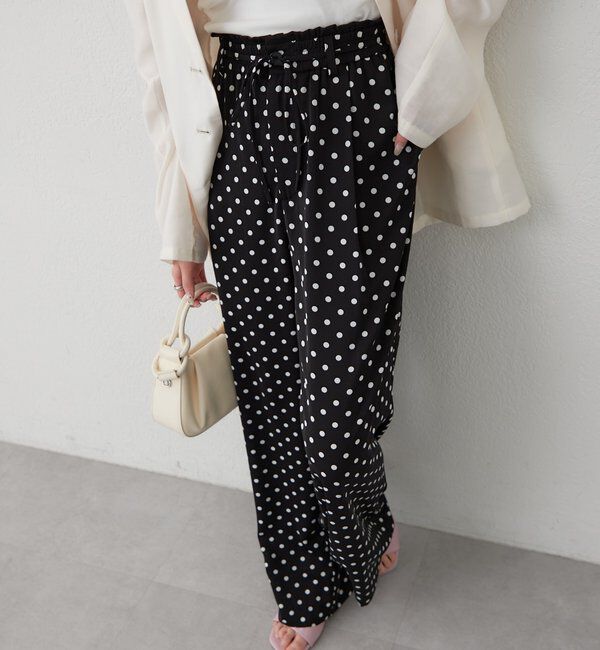  「ドットWベルトパンツ」|チノ|