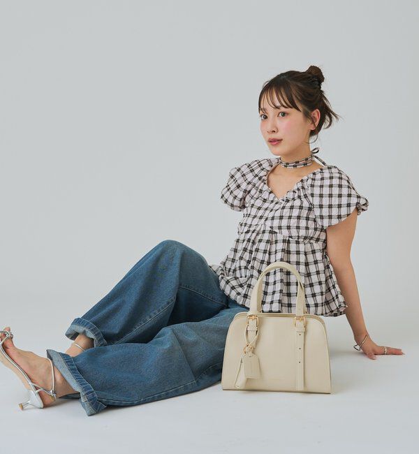  「【@sktnnm企画】リップチャーム付きminiボストンBAG」|トートバッグ|