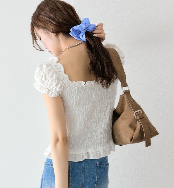  「シャーリングフレンチブラウス」|シャツ・ブラウス|