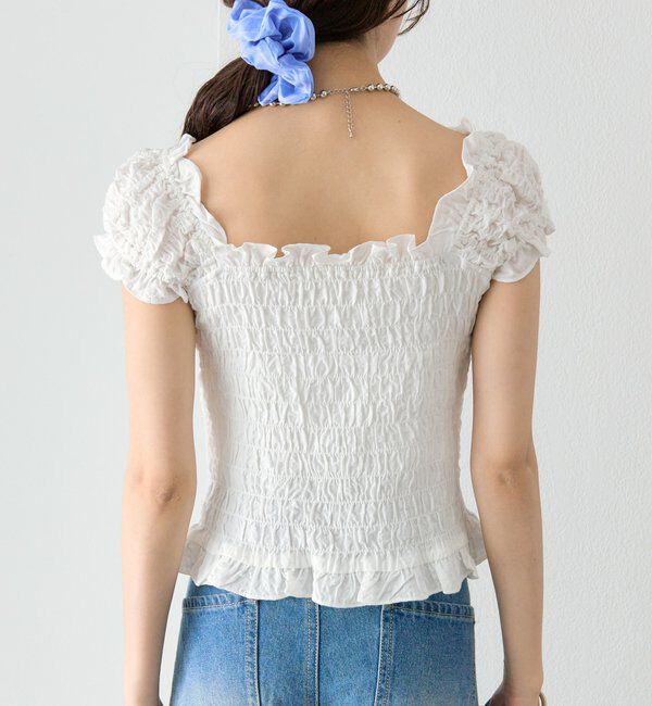  「シャーリングフレンチブラウス」|シャツ・ブラウス|