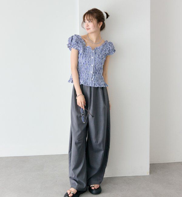  「シャーリングフレンチブラウス」|シャツ・ブラウス|