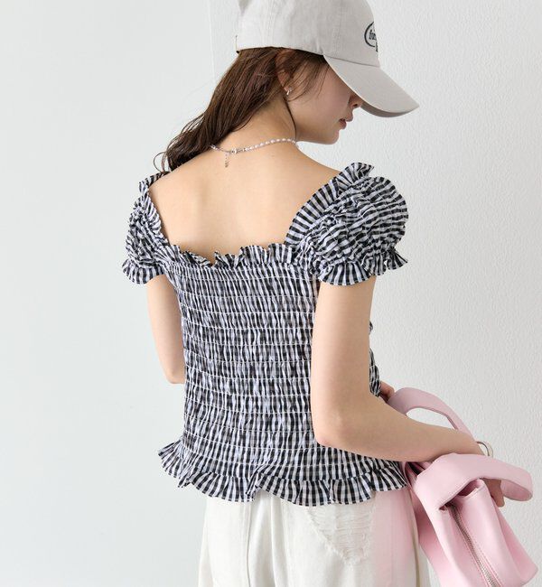  「シャーリングフレンチブラウス」|シャツ・ブラウス|