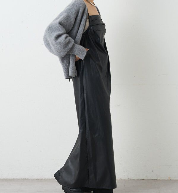  「レザーキャミワンピース」|ワンピース|